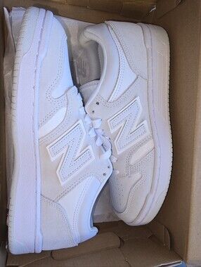 New Balance  White Low-Top Sneakers.